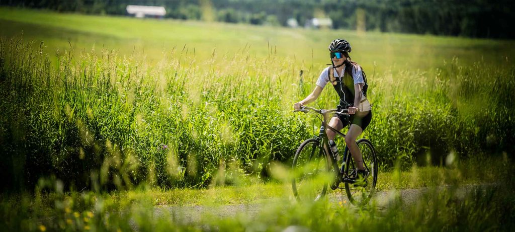 Vélo - Été - Saint-Léonard - Portneuf - champs